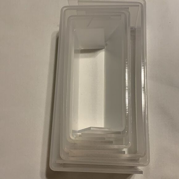 10 piece set of clear acrylic display risers 5 sizes for candy or jewelry, etc. - Picture 12 of 14